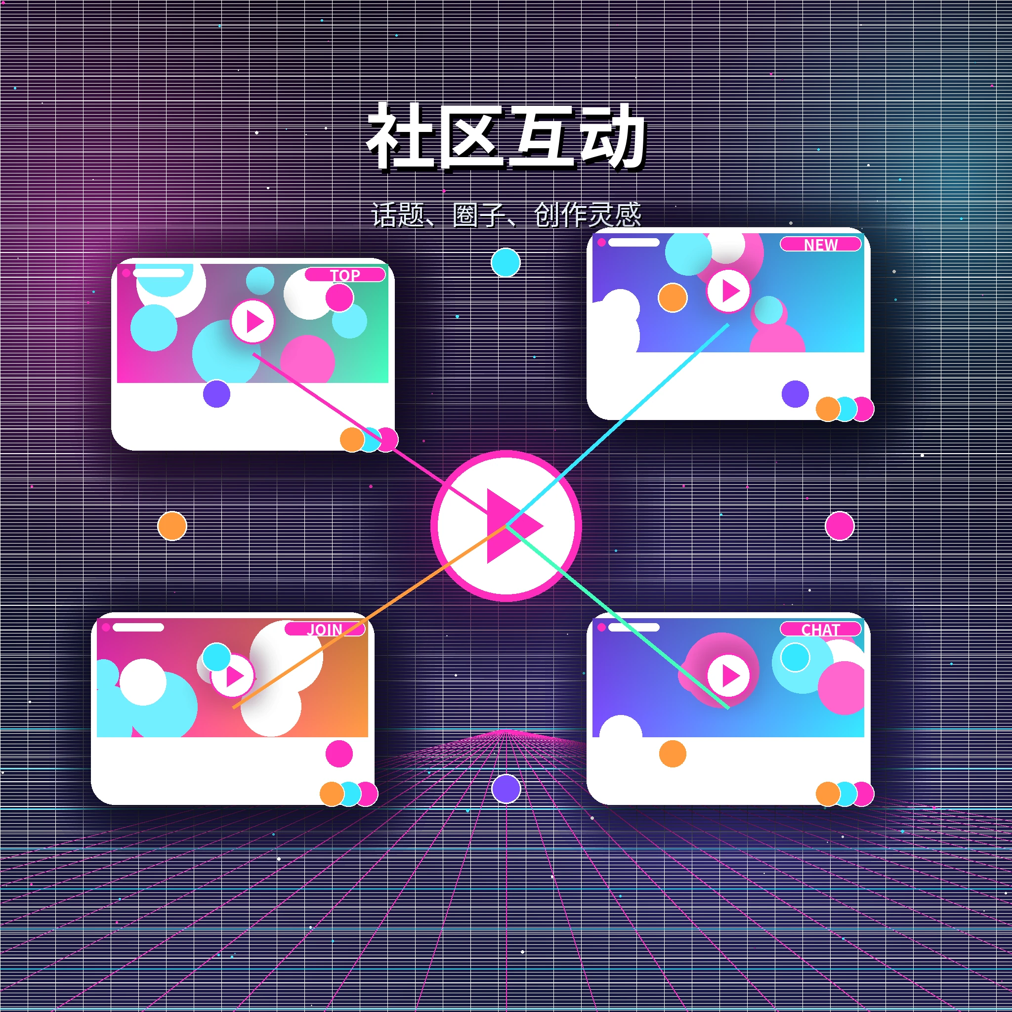 社区互动视觉内容
